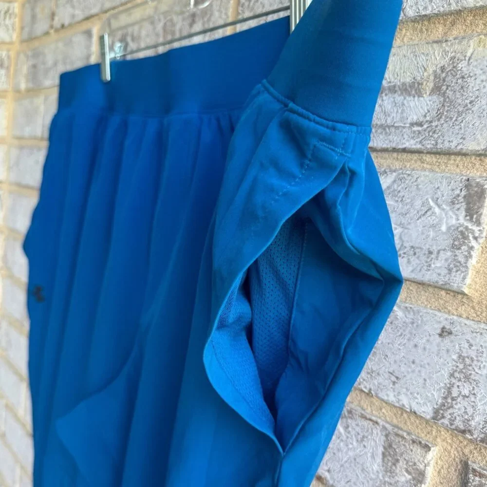 Under Amour Fitted Blue Pockets Pull On Pants Women's Size 4XL